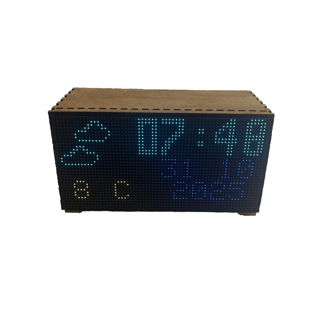 Elektroclock LED matrix display layout