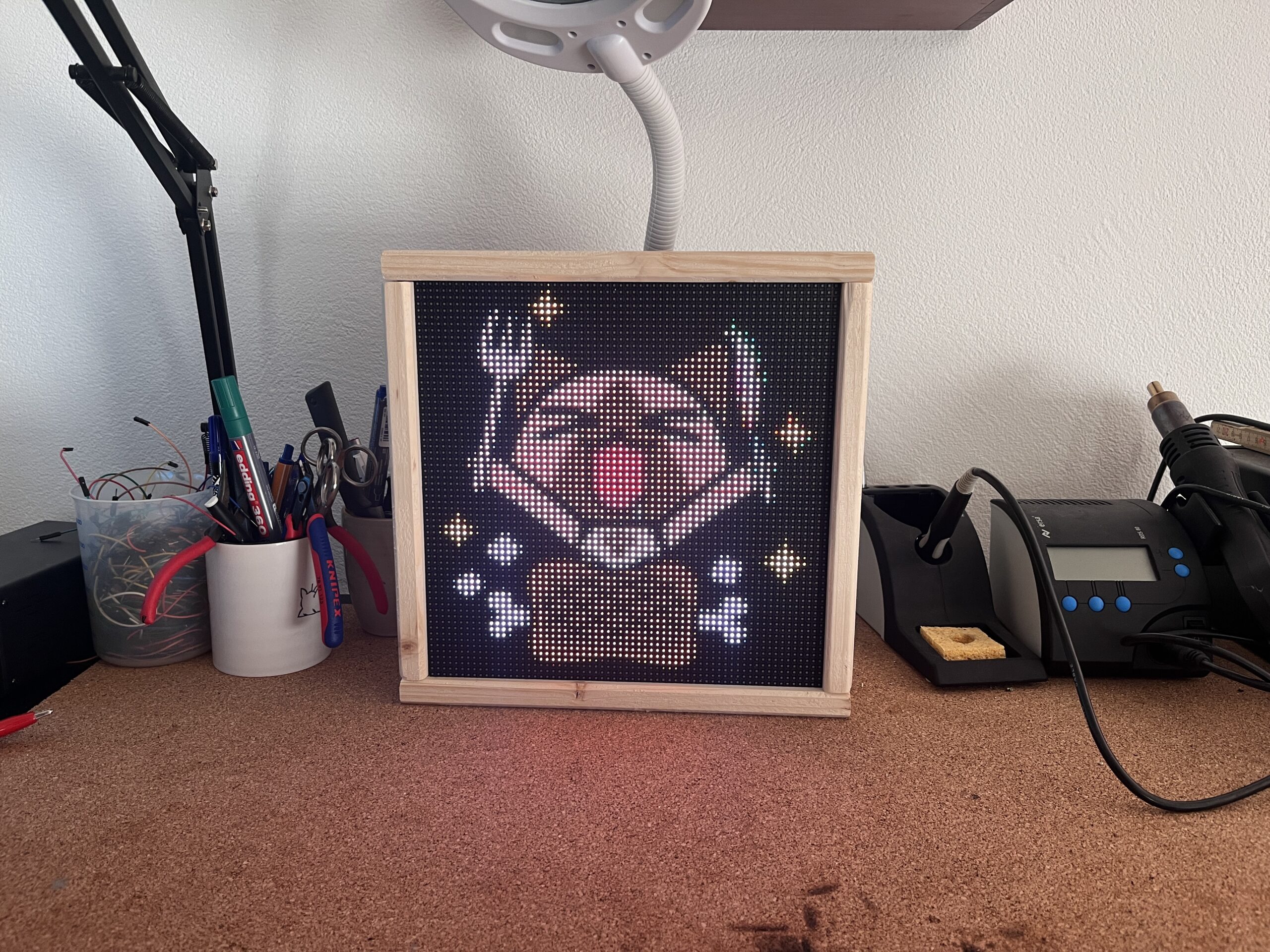 DIY LED Matrix Picture Frame with ESP32