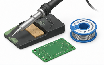 Practical electronics build skills learning illustration