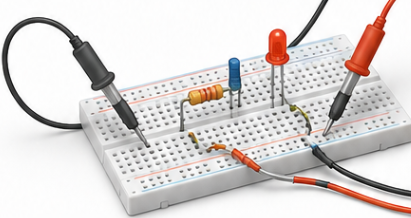 Testing and reliability for electronics learning illustration